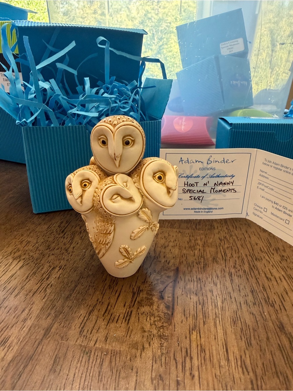 Adam Binder 'Hoot n' Nanny' Owl Figurine